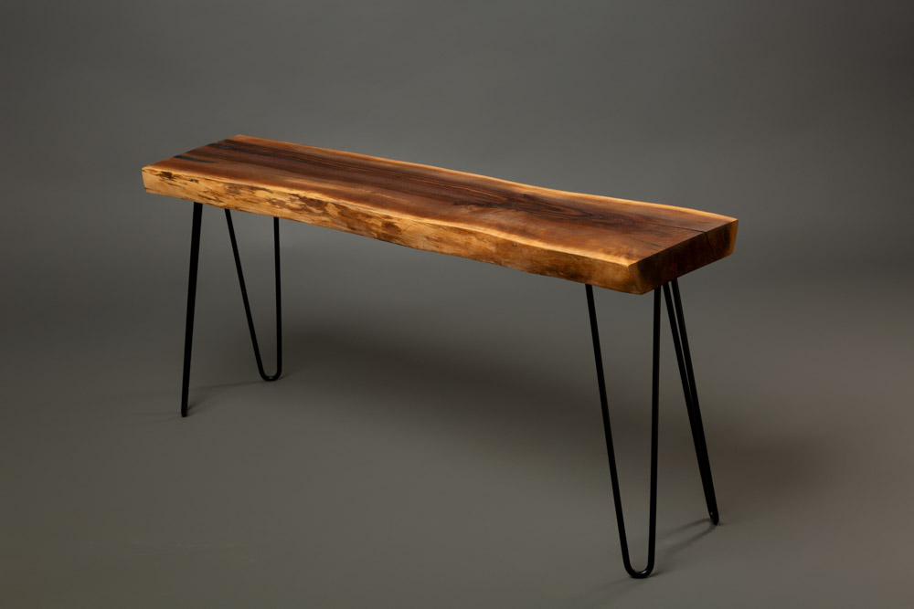 Walnut Live Edge coffee table by Riviere Custom Coffee Tables